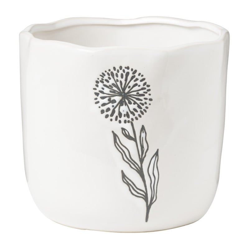 Bloempot porselein - diverse varianten - ø15x13 cm