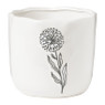 Bloempot porselein - diverse varianten - ø15x13 cm