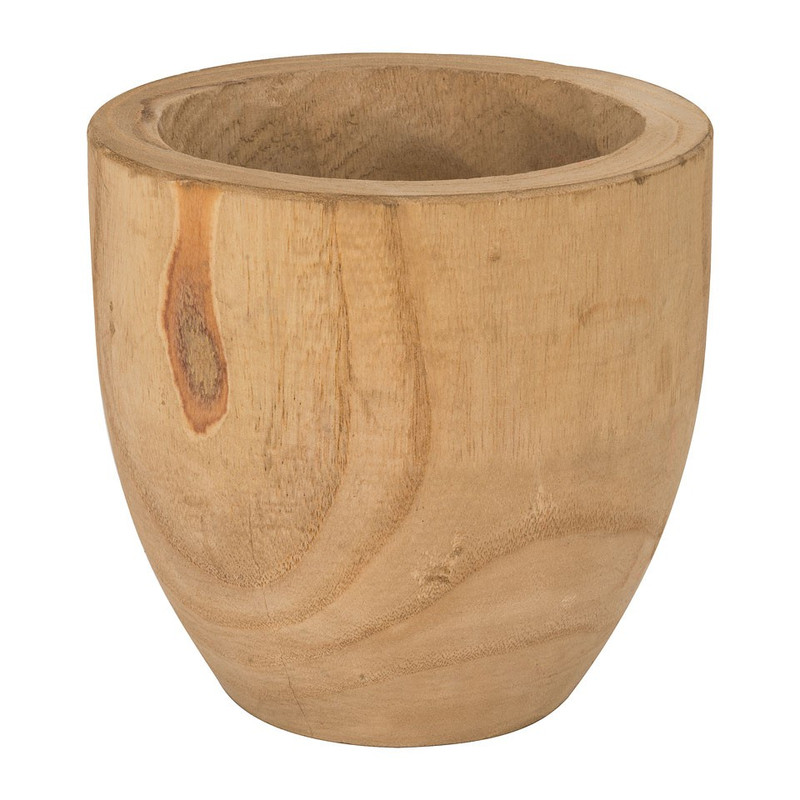 Houten pot - 16.5x16 cm 