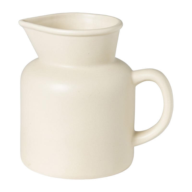 Vaas kruik - beige - 18.5x13.5x18 cm 