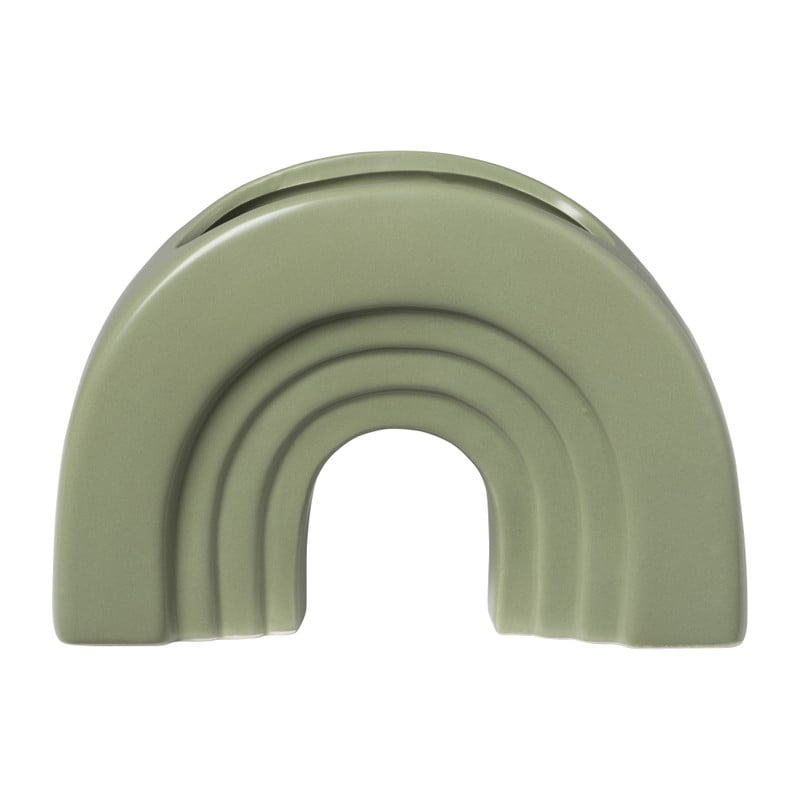 Vaas regenboog - groen - 22.5x15.7x6.8 cm 