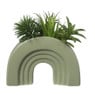 Vaas regenboog - groen - 22.5x15.7x6.8 cm 