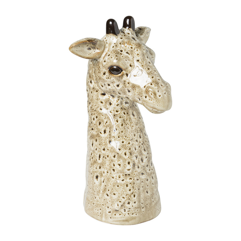 Vaas giraffe - bruin - ø13.5x24 cm 