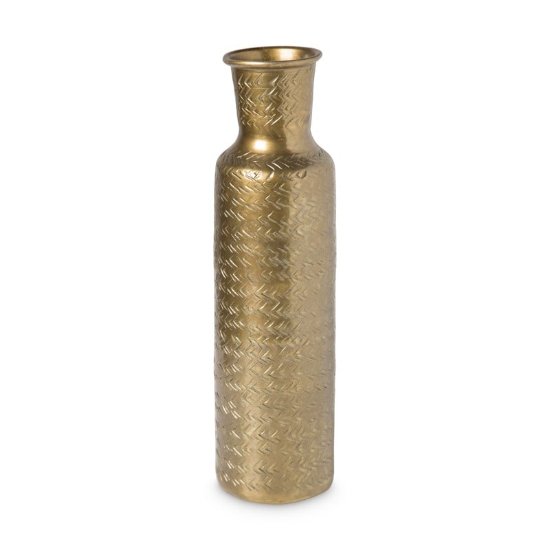 Vaas metaal - goud - ⌀6x31 cm 