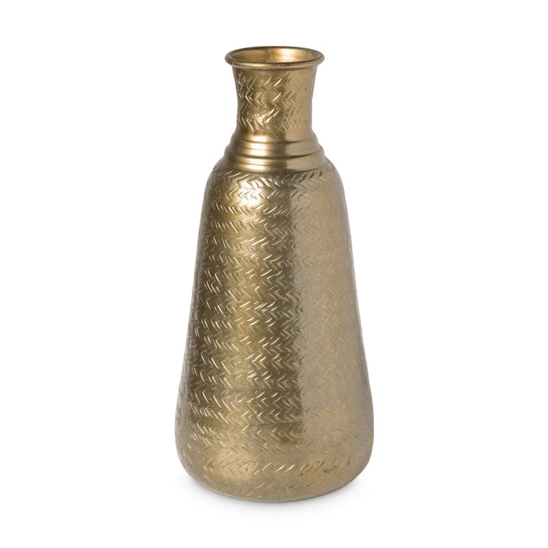 Vaas metaal - goud - ⌀6x30 cm 