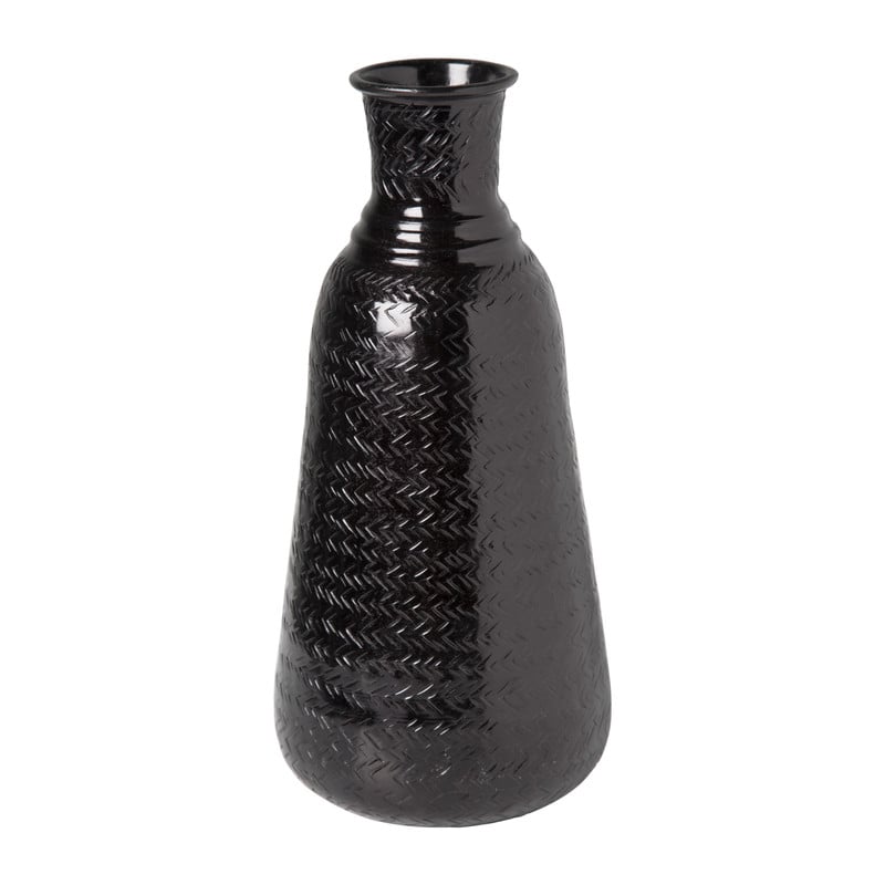 Vaas metaal - zwart - ⌀6x30 cm 