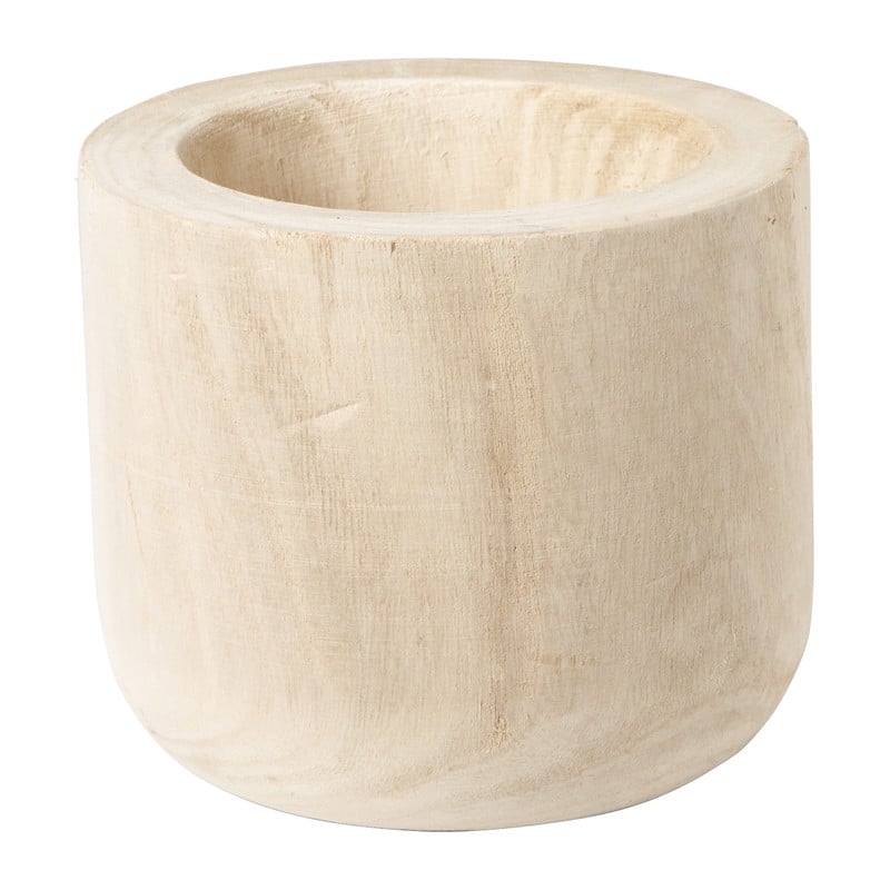 Plantenpot - hout - ⌀19x16 cm 