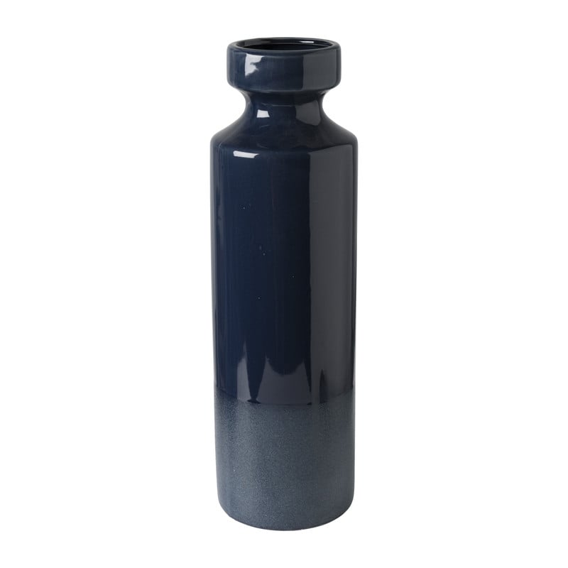 Vaas keramiek - blauw - ⌀14x46.5 cm