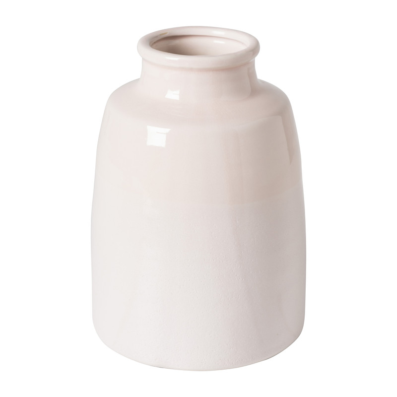 Vaas keramiek middel - roze - ⌀17x23,5 cm