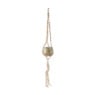 Plantenpot met hanger - groen - 13x13x95 cm