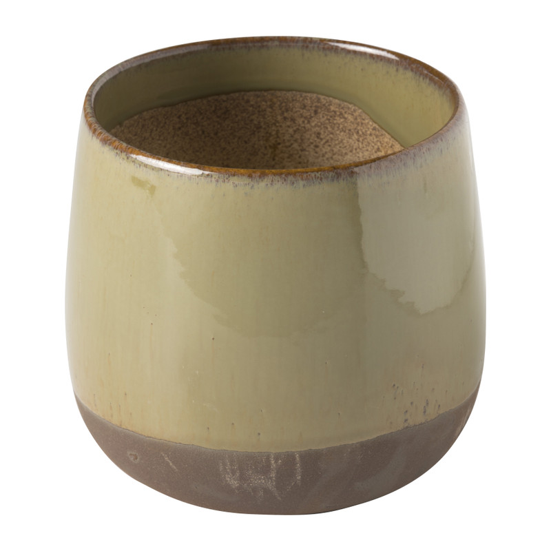 Plantenpot - groen - ⌀14x13 cm 