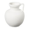 Vaas keramiek 1 oor - wit - ø15.5x17.5 cm