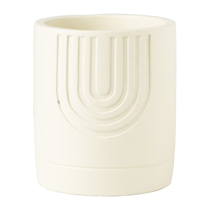Plantenpot regenboog - beige - ø10.5x12 cm