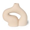 Vaas donut - beige - 8.5x14.5 cm 