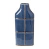 Vaas tegels - blauw - 37 cm 