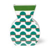 Vaas geometric - groen - 26 cm 