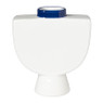 Vaas geometric - blauw - 22 cm 
