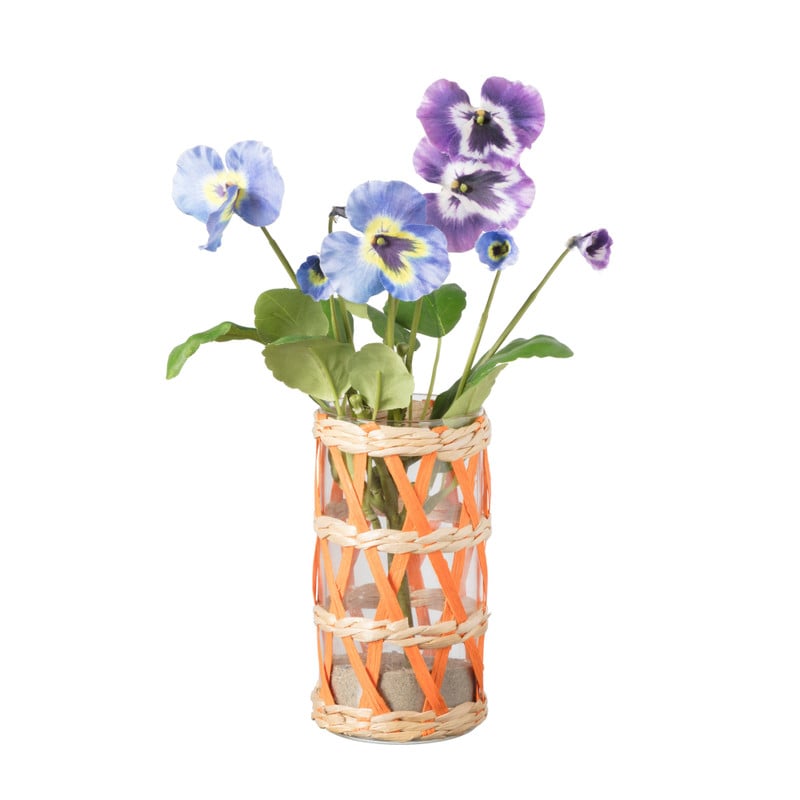 Vaasje zeegras - diverse varianten - ø8x15 cm