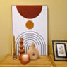 Vaasje donut - lichtbruin - 18x15.5x5 cm 