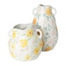 Vaas bloemen laag - 18.5x20x17.5 cm 