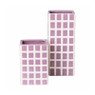 Vaas tegel groot - paars - 20x8x8 cm