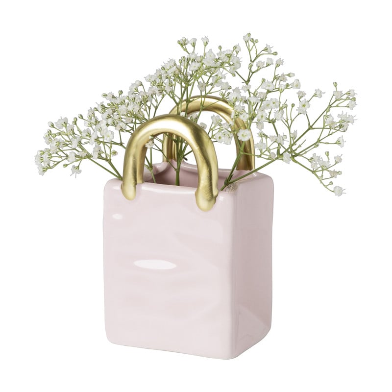 Vaas handtas - roze - 13.5x8x6 cm