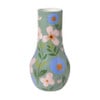 Vaas bloemen - groen/blauw/roze - ø17.2x34 cm