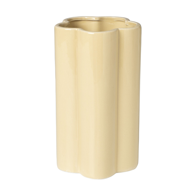 Vaas klaver - beige - ø10x18 cm