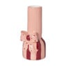 Vaas strik - roze/rood - 25x11.5x11.4 cm