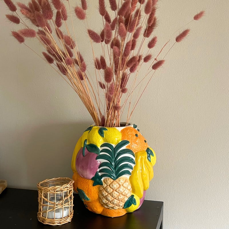 Vaas fruit - multikleur - ø22.5x23.5 cm