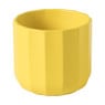 Bloempotje streep - geel - ø7x6.5 cm