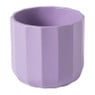 Bloempotje streep - paars - ø7x6.5 cm