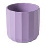 Bloempot streep - paars - ø11.5x11 cm