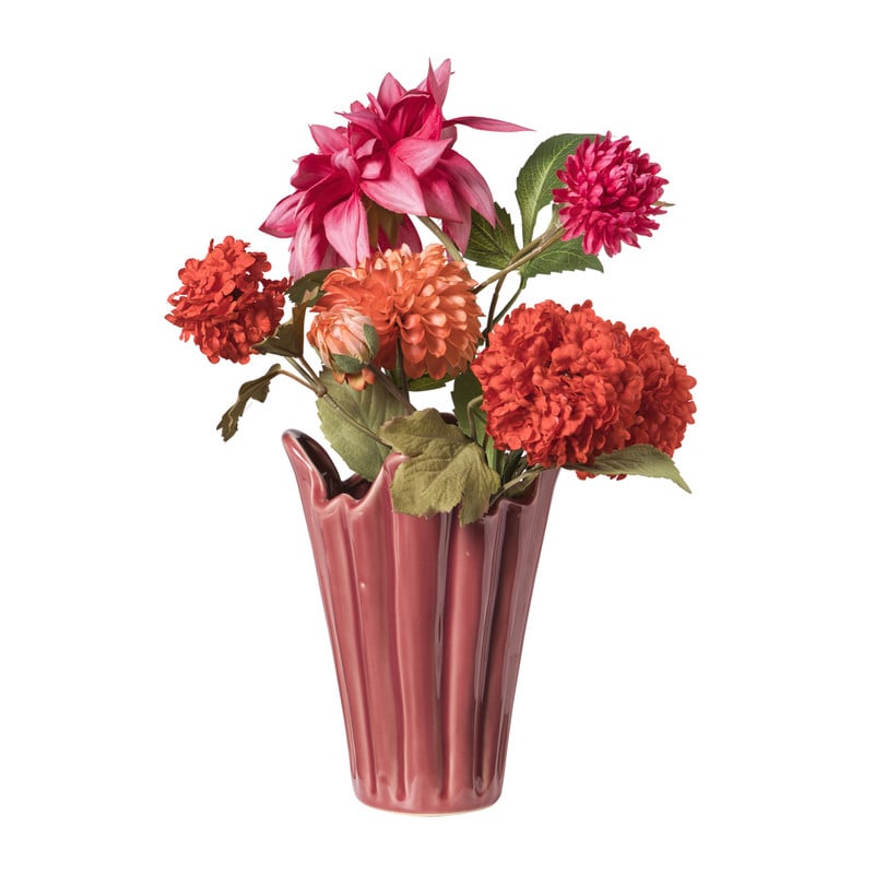 Vaas tulp  - rood - ø14.5x20.5 cm