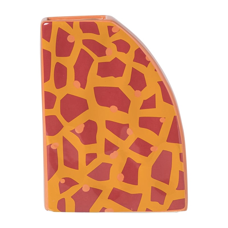 Vaas giraf - oranje - 19.8x15.3x5.2 cm