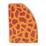 Vaas giraf - oranje - 19.8x15.3x5.2 cm