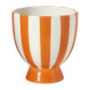 Bloempot keramiek - oranje - ø14.5 cm