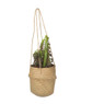 Plantenhanger mand gevlochten -  naturel - 24x20 cm 