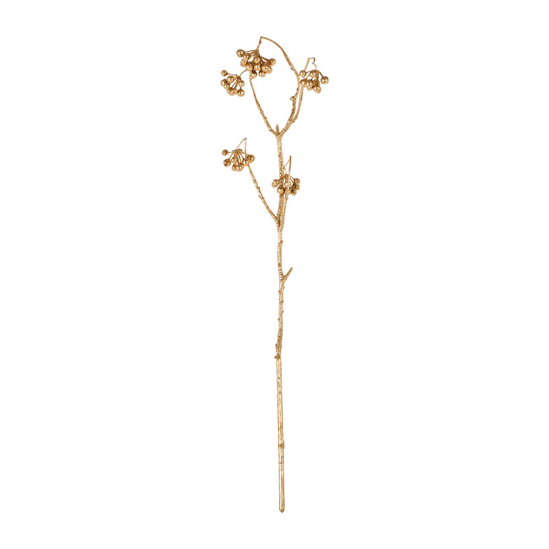 Tak met bessen -  goudkleurig - 62 cm
