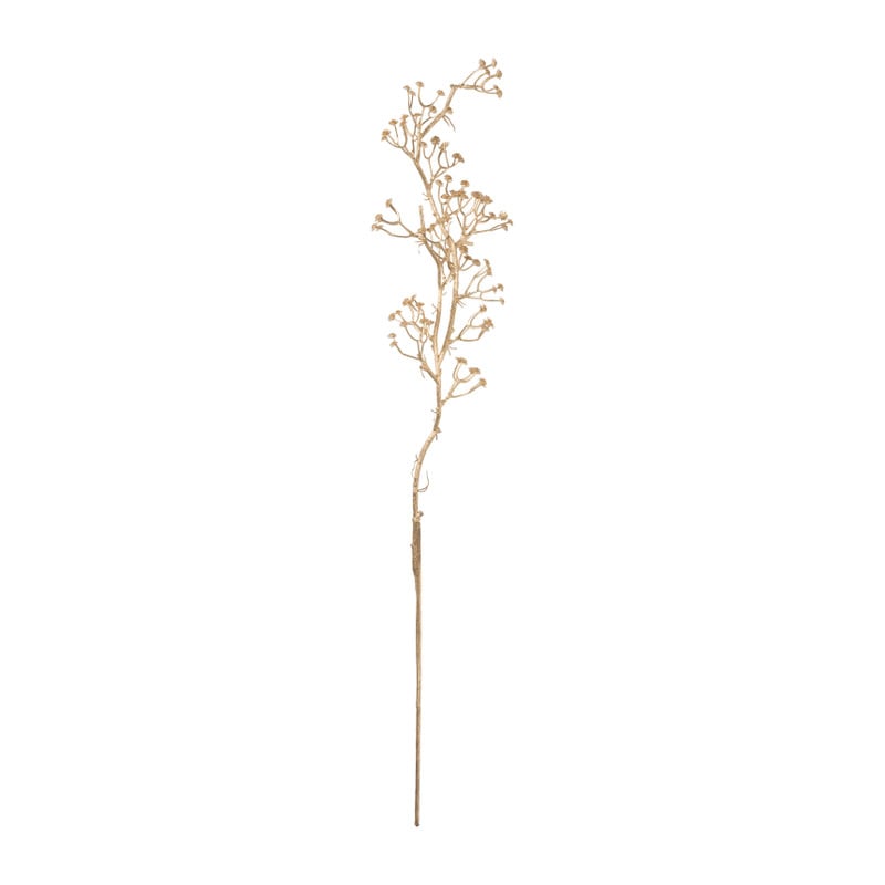 Gouden tak met mini bloemetjes - 77 cm