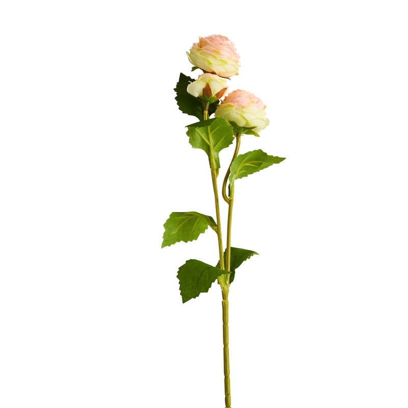 Kunstbloem ranonkel - licht roze - 41 cm
