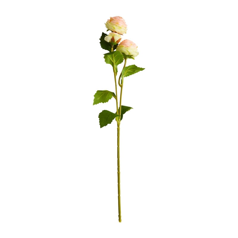 Kunstbloem ranonkel - licht roze - 41 cm