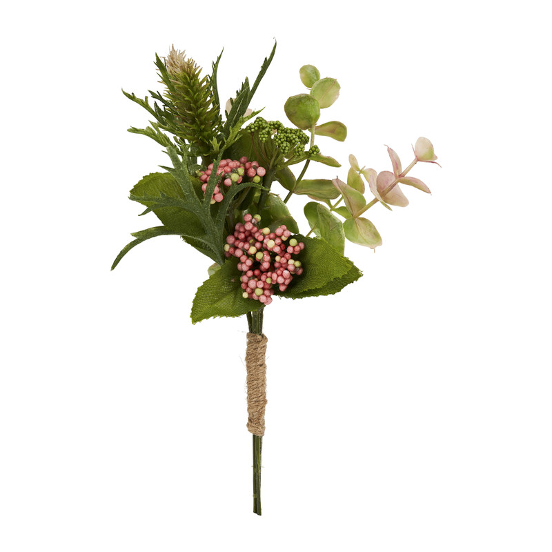 Boeketje eucalyptus/besjes - 20 cm