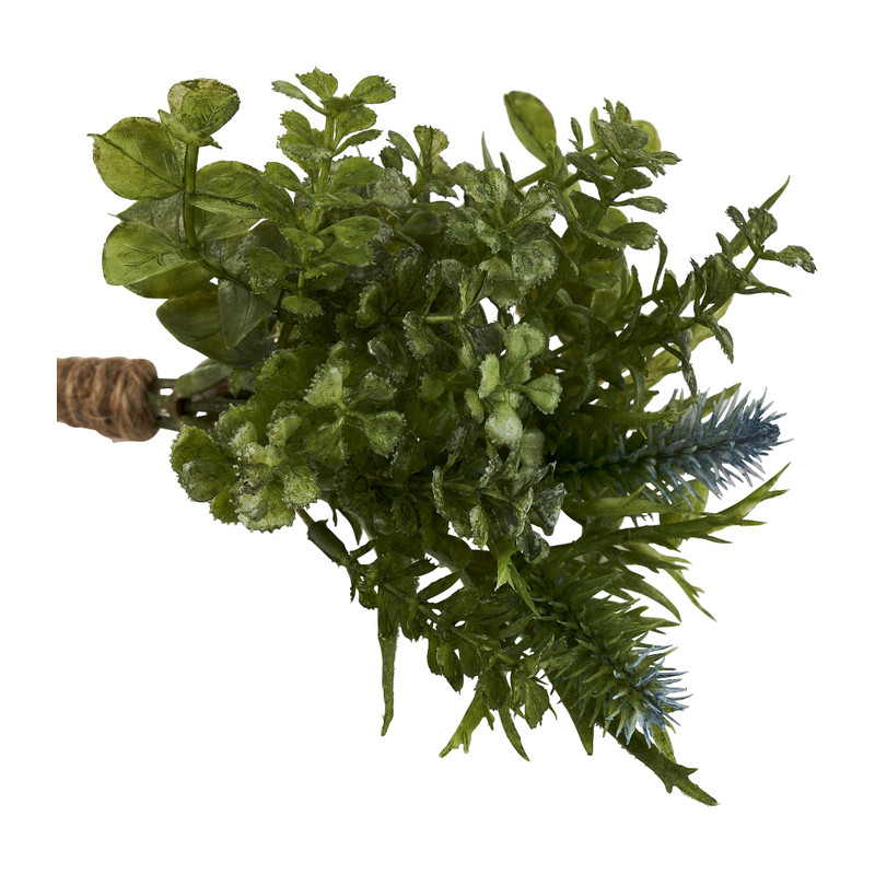 Boeketje eucalyptus/geranium - 19 cm