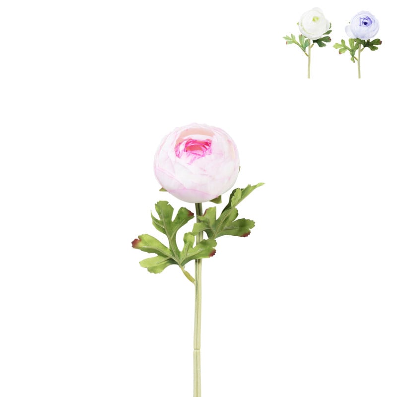 Kunstbloem ranonkel - diverse varianten - 33 cm