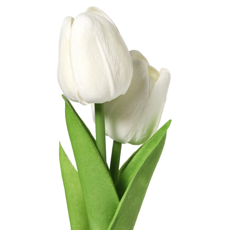 Tulpen in vaasje - diverse varianten - ø7x18 cm