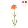 Kunstbloem anjer - diverse varianten - 58 cm