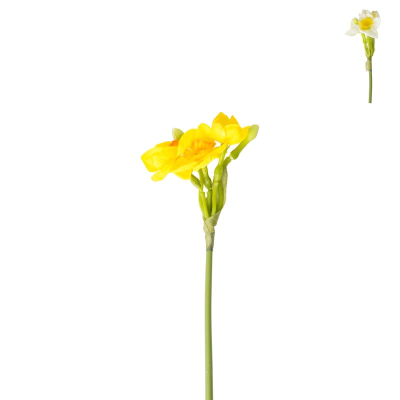 Kunstbloem narcis - diverse varianten - 31 cm