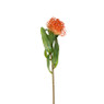 Kunstbloem speldenkussen - oranje - 48 cm