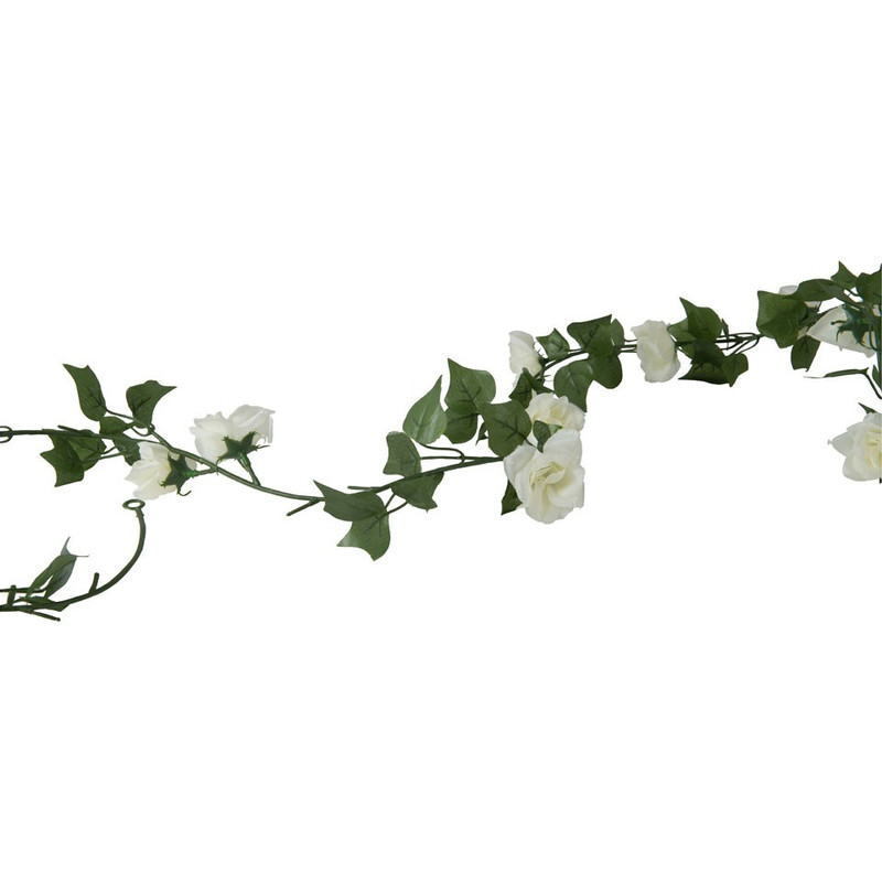 Roosguirlande - 170 cm - wit